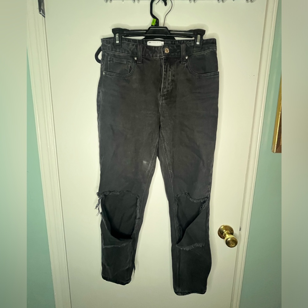 ASOS ripped black jeans size 28